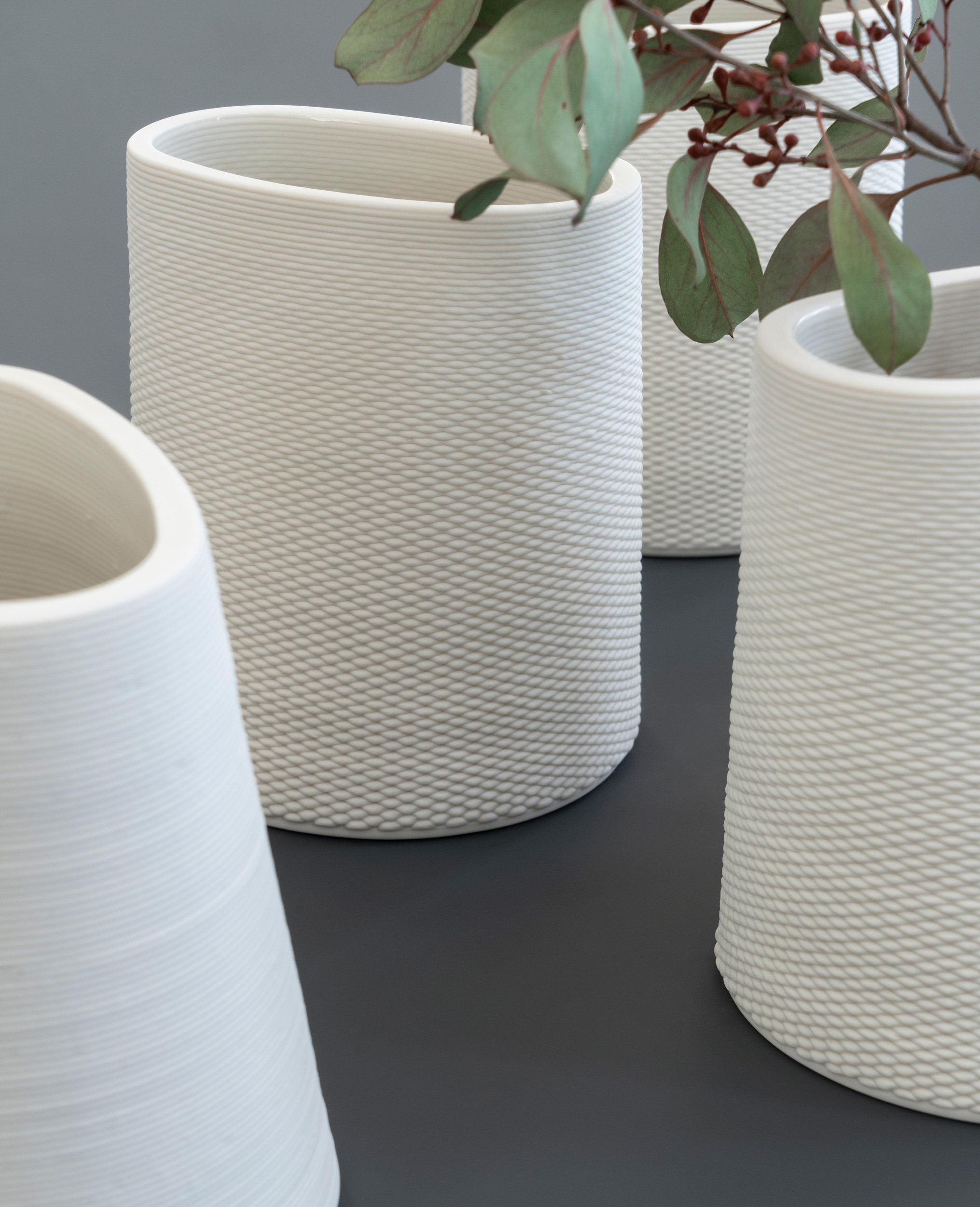 Coiled Porcelain Vases